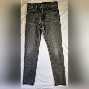 Lucky Brand Mens Faded Black 5 Pocket Zipper Fly Skinny Jeans Size 29